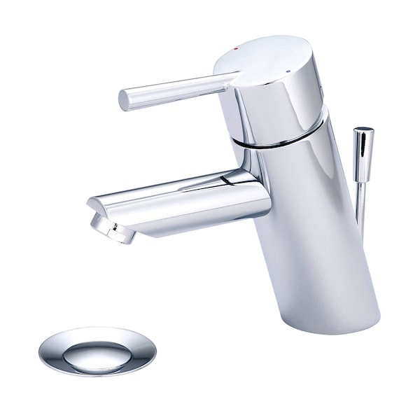 Olympia Faucets Single Handle Bathroom Faucet, Compression Hose, Single Hole, Chrome, Weight: 3.1 L-6052 - main
